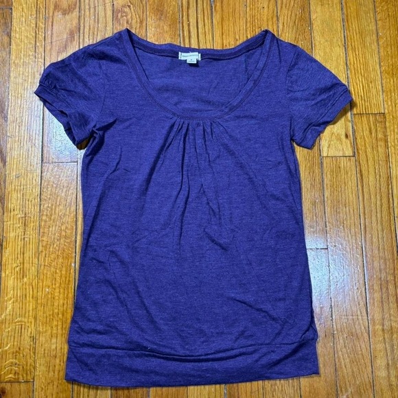 Tops - zenana outfitters Y2K Mc bling  blouse office purple babydoll style size small